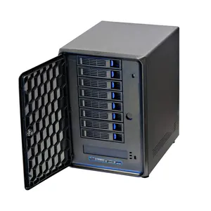 Network storage case nas server 8 bay ddr Hot swap storage case full set with motherboard cpu ram psu