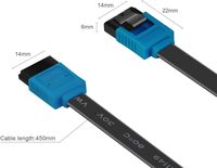 BENFEI SATA Cable III 12 Pack SATA Cable III 6Gbps Straight HDD SDD Cable de datos con pestillo de bloqueo 18 pulgadas