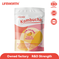 Boisson hydratante probiotique LIFEWORTH à la mangue, thé Kombucha instantané en poudre, mélange de boissons en sachets
