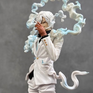 Statuette Anime HS072, Modèle de Personnage <span class=keywords><strong>Sanji</strong></span> en Costume Blanc avec Effet de Fumée, Ornement de Bureau en PVC, Cadeau de Collection - Product Image 3