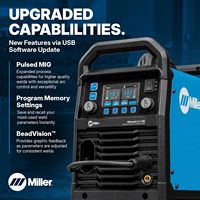 Saldatrice MIG Miller Millermatic 211 Pro 120/240V a Doppio Voltaggio, Macchina per Saldatura Inverter Portatile per Acciaio e Alluminio