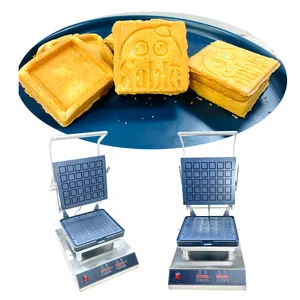 Press Butter Sand Cookie Biscuit Machine Small Manufacturing Machines for Small Business Non-stick Plate Are Carved by CNC