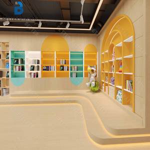 Design Moderno di Vetrine per <span class=keywords><strong>Librerie</strong></span>, Mobili Personalizzati e Durevoli in Legno per Esposizione Libraria - Product Image 3