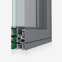 Ventanas Abatibles de Aluminio de Estilo Alemán, Doble Acristalamiento, Insonorizadas, Resistentes a Huracanes, Personalizadas