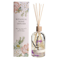Diffuseur à bâtonnets en verre extra-large 2500 ml à prix réduit, sans alcool, fait main, parfum rose pur et naturel, design moderne, sans flamme