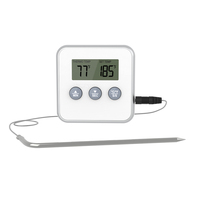 Termometer Rumah Tangga Digital dengan Magnet, KH-TH005 Dapur Penghitung Waktu Mundur/Mati dengan Lampu Latar
