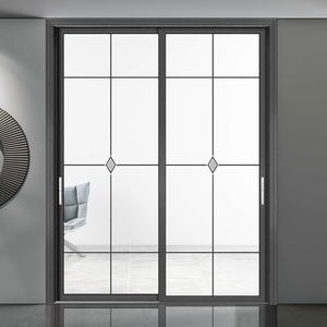 Porte <span class=keywords><strong>coulissante</strong></span> en verre trempé pour hôtel, usine, cuisine, ou comme porte intérieure double vitrage – Vente en gros - Product Image 5