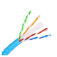 Cable Ethernet Cat6 Personalizado, Caja de 305m, Cable de Red UTP de 8 Conductores, Cobre Puro Blindado OFC, Revestimiento de PVC/LSZH, Certificado CE/FCC