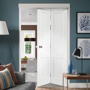 <span class=keywords><strong>Porte</strong></span> pliante à deux battants de style shaker moderne, apprêtée en blanc, avec kit de quincaillerie – Offre spéciale - Product Image 2