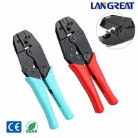 Pince à sertir RJ45 Cat7 à cliquet pour câbles réseau 8P blindés UTP STP, coupe-câbles et dénudeur de fiches modulaires, turquoise et rouge