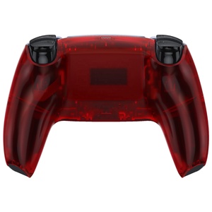 EXtremeRate Clear Red Custom Replacement Back Shell for PS5 <b>Controller</b> - Product Image 2