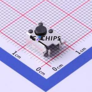 TS-1034-A2B3-D2 Tactile Switch SMD Switch Single Pole Single Throw Round Button 2.5N Horizontal Mount - Product Image 1