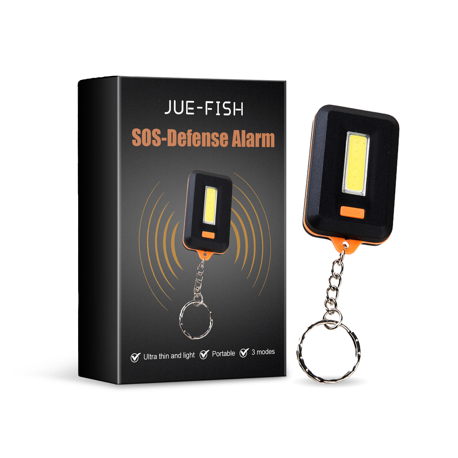 Jue-Fish портативный фонарик для аварийного освещения многоцелевой ручной фонарик для езды на велосипеде и рыбалки