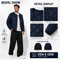 Blouson Bomber Homme Léger à Manches Longues avec Fermeture Éclair – Veste Décontractée Chaude pour l'Hiver – Modèle Personnalisé 2026 – Grande Vente