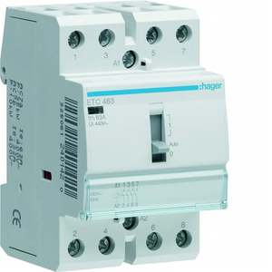 ETC463 Personalizzabile con Contattore Hager Giorno/Notte 63 A 230 V AC 4 NO 3 Moduli DIN - Product Image 1
