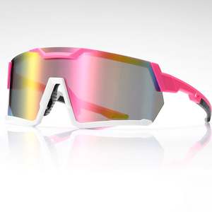 Gafas de Sol Deportivas con Marco Grande y Logotipo Personalizado para Hombre y Mujer, Lentes de Espejo Coloridas con Protección UV400, Gafas de Ciclismo - Product Image 5