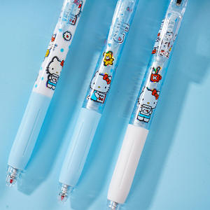 قلم جل كرتوني عالي الجودة بتصميم جمالي، كتابة سلسة، قلم اختبار لطيف أسود، أدوات مكتبية للامتحانات - Product Image 2