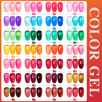 HONEY GIRL OEM Pigment Glelly Jelly Gel Polish 28 Couleurs Ensemble Vegan Neon Pure clear Jelly Colors Gel Nail Polish Salon Art Soak
