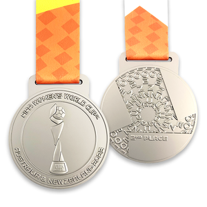 Medallas de fútbol a precio de proveedor Color dorado y plateado y Color bronce con cinta Premio de bota dorada - Product Image 2