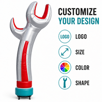 Clé à molette gonflable personnalisée pour publicité, promotion industrielle, événement extérieur, OEM, ODM, logo, couleur, taille, impression personnalisée X