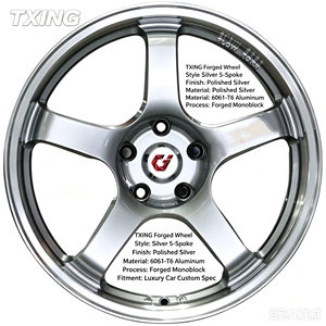 Rueda de Aleación de Aluminio Forjado TXING de 5 Radios para HONDA TOYOTA MITSUBISHI <span class=keywords><strong>ADV</strong></span> GT Estilo 16 17 18 19 20 <span class=keywords><strong>21</strong></span> 22 Pulgadas 5X114.3 Llanta Forjada - Product Image 3