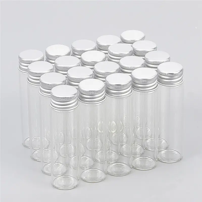5ml 10ml 20ml boş baharat şişeleri Diy el sanatları flakon tahliye kan toplama tüp cam