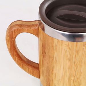 2021 Top Sellers Bamboo Stainless Steel Eco-Friendly Coffee Cup Tumbler 350ml/500ml Promotional Mug for Amason - Product Image 4