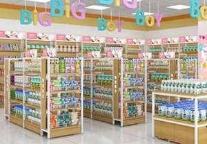 Mostrador <span class=keywords><strong>de</strong></span> Caja para <span class=keywords><strong>Farmacia</strong></span>, Tienda <span class=keywords><strong>de</strong></span> Conveniencia y Supermercado Wumart, Diseño Simple y Moderno en Madera con Esquinas Arqueadas, Tamaño Personalizado - Product Image 5