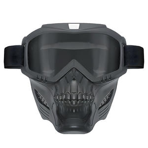 หน้ากากรถจักรยานยนต์แบบเต็มหน้าแว่นตาป้องกันฝุ่นหน้ากากรถจักรยานยนต์แว่นตาครึ่งหมวกกันน็อคแฟชั่นใหม่แว่นตายุทธวิธีแว่นตากีฬา - Product Image 6