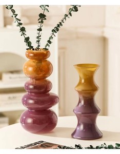 Bamboo Shape Glass <b>Vase</b> for Hydroponic Fresh Flower Table Decorations - Product Image 5