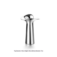 Vase en acier inoxydable argenté poli, bouche incurvée irrégulière, vase à fleurs en métal, décoration de table minimaliste moderne, ornement pour la maison