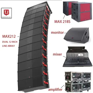 T.I Pro Audio factory price high quality dual 12 inch passive 3 way line array professional sound audio system speakers