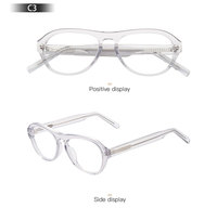 Montures de lunettes en acétate au design rétro classique OEM, lunettes optiques pour hommes, lunettes transparentes à monture miroir pour femmes
