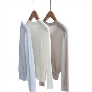 Premium Women <b>Summer</b> Knit <b>Cardigan</b> Short Sleeve V Neck <b>Lightweight</b> Open Front Sweater Wholesale Manufacturer OEM Private Label - Product Image 3
