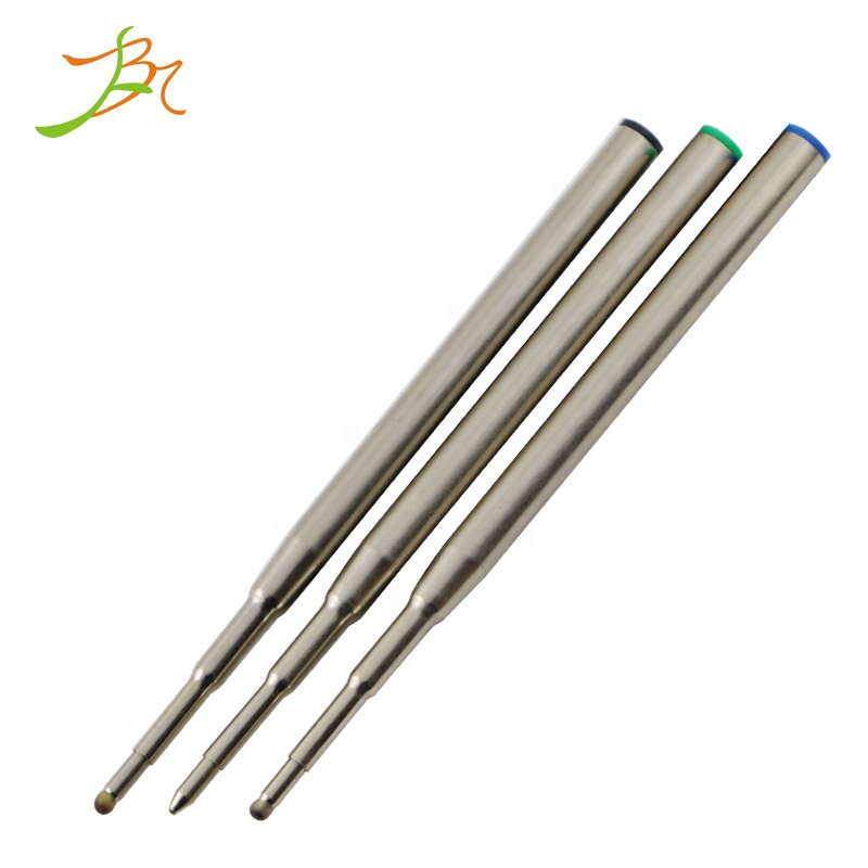Smooth Flat Tip 0.7 mm Gel Refill New Oil-Based Metal Standard Writing Accessory with Replaceable Feature
