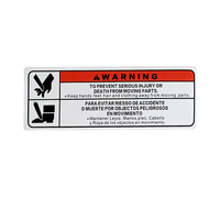Autocollants d'avertissement de danger mécanique étiquettes de rappel étiquettes autocollants en vinyle panneaux d'avertissement de sécurité étiquettes autocollants