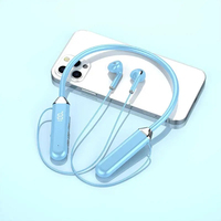 Écouteurs sans fil à tour de cou avec affichage numérique, étanches IPX5, stéréo Hi-Fi, charge rapide Type-C, légers pour le sport et le fitness