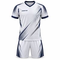 Maillot de football personnalisé à motif dégradé à pois, 100 % polyester respirant et à séchage rapide, uniforme d'équipe de football entièrement sublimé