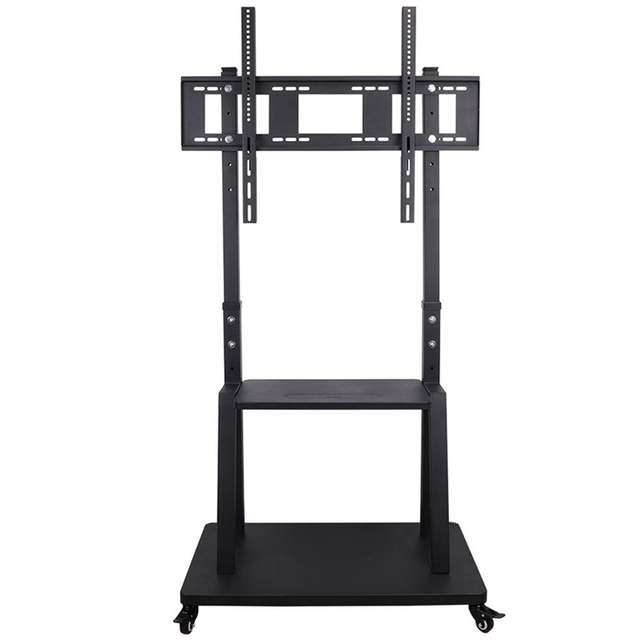 32-100 Inch Mobile TV Floor Cart Stand Mount Bracket Movable With Wheels