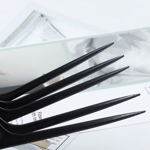 Thân Thiện Với Môi Trường Tùy Chỉnh Logo ABS Chỉ Đuôi Lược Chống Tĩnh Điện Và Chịu Nhiệt Dệt Lược Salon Tóc Tách Lược - Product Image 4