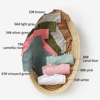 Logo Kustom Dari 20pcs Baju Tidur Bayi Kimono Lengan Pendek Kancing Jepret Musim Panas, Romper Bayi Baru Lahir