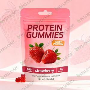 WELLBODY Orijinal Vegan Poşetli <span class=keywords><strong>Protein</strong></span> Jelibonları <span class=keywords><strong>Protein</strong></span> Fitness Jelibonları ve Vitamin Vc Jelibonları Whey <span class=keywords><strong>Protein</strong></span> Jelibonları - Product Image 2