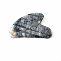 HZ Pierre semi-précieuse très vendue, Gua Sha en jaspe Picasso, Planche de massage Guasha