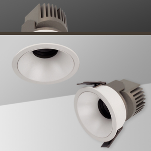 Spot anti-éblouissement moderne commercial Cob Downlight intégré salon sans lumière principale Led <span class=keywords><strong>plafond</strong></span> vers le bas - Product Image 1