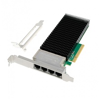 Adaptateur Serveur Intel Compatible 5G Sans Fil PCIe X8 X710-T4 Quad Port 10G RJ45 Fibre Optique 2.4G 5G USB Wi-Fi Utilisé