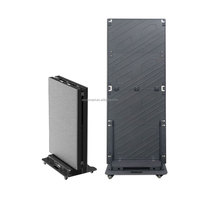 Écran d'affichage LED pliable sur pied avec roulettes, assemblage sans soudure, totem numérique LED P2.5