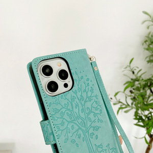 Funda para Teléfono con Tarjetero para iPhone 15 14 13 Plus, Fundas Elegantes para Celular de Negocios para <span class=keywords><strong>Samsung</strong></span> S24 S23 S21 Ultra Antigolpes - Product Image 4