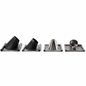 Revêtement noir pour <span class=keywords><strong>cheminée</strong></span> de poêle à double paroi de 125 mm (5 pouces) avec raccord de <span class=keywords><strong>toiture</strong></span> à 45 degrés - Product Image 4
