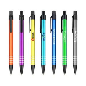 Bolígrafo de Gel Metálico Promocional, Delgado, Colorido, con Logotipo Personalizado, Tinta Negra de 0.5 mm, para Oficina/Escuela/Regalo, Venta Caliente - Product Image 1