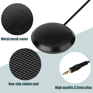 Omnidirectional USB Metal Condenser Microphone for Desktop Computer Use-Lightweight <strong>Live</strong> <strong>Streaming</strong> &amp; Conference Calls - Product Image 5